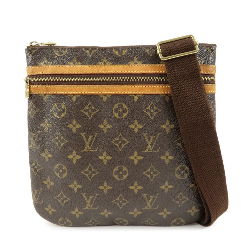Louis Vuitton Monogram Pochette Bosphore Crossbody Bag Brown